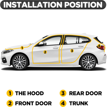 Honghan tesniaca páska auta, PVC materiál, pre karosériu, základné použitie