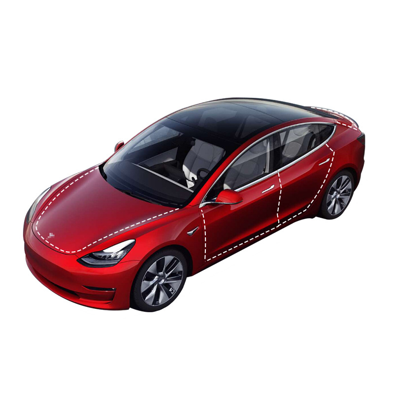 Automobilska brtva – gumeni brtvilo Tesla B-stupu Model Y/3, Tesla specijalno brtvilo, brend Platinum