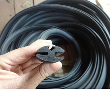 Bandă etanșare din EPDM pentru sticlă, 3-canal, pentru parbriz auto și ferestrele de observare ale trenurilor și navelor