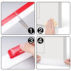 HT-100 Iekšdurvju apakšējās blīves lenta – putekļu noturīga, vēja izturīga, pret kukaiņiem un skaņas izolācija