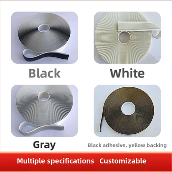 Divpusēja butila lente siltumnīcām, ūdensnecaurlaidīga, augsta temperatūras izturība, noslēgšana un triecienu absorbēšana, fotovoltiskā apgaismojošā lente