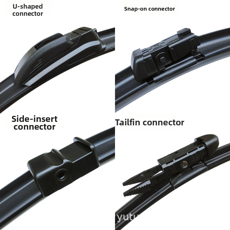 Bez kaula tīrītājs Skoda Kodiaq (2016–2024): modelis KJ-076, 150° tīrīšanas leņķis, daļēja tīrīšana, dabīgā gumija + tērauda loksne