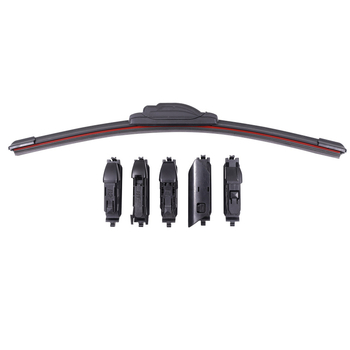 Automobiļu tīrītājs ar 6 slāņu līpojošu joslu, savienotāja adapters, komplektā 6 tīrītāji, saderīgs ar 99% modeļu, zīmols Vision