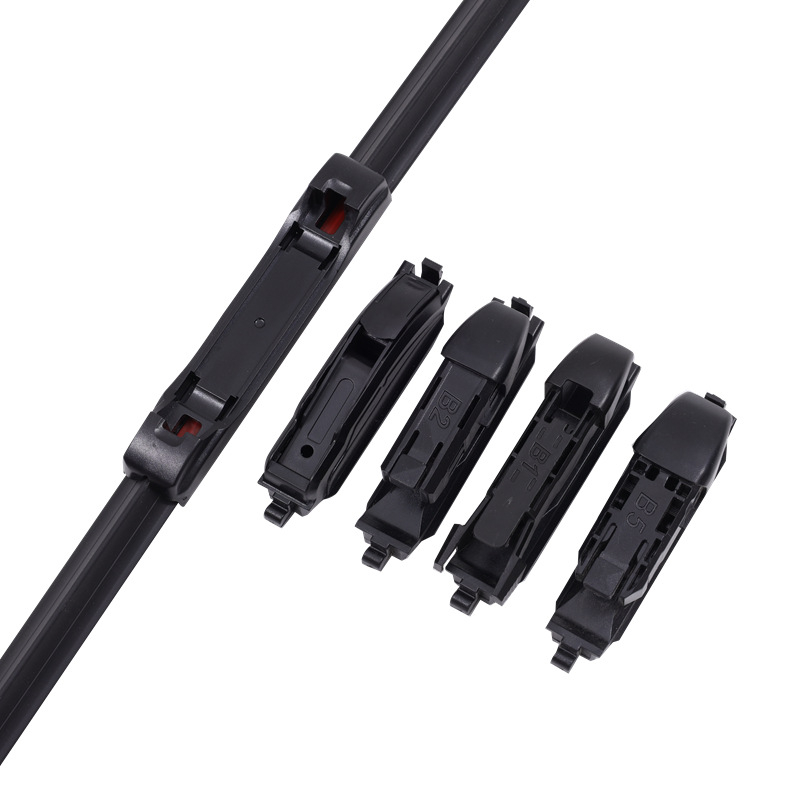 Automobiļu tīrītājs ar 6 slāņu līpojošu joslu, savienotāja adapters, komplektā 6 tīrītāji, saderīgs ar 99% modeļu, zīmols Vision