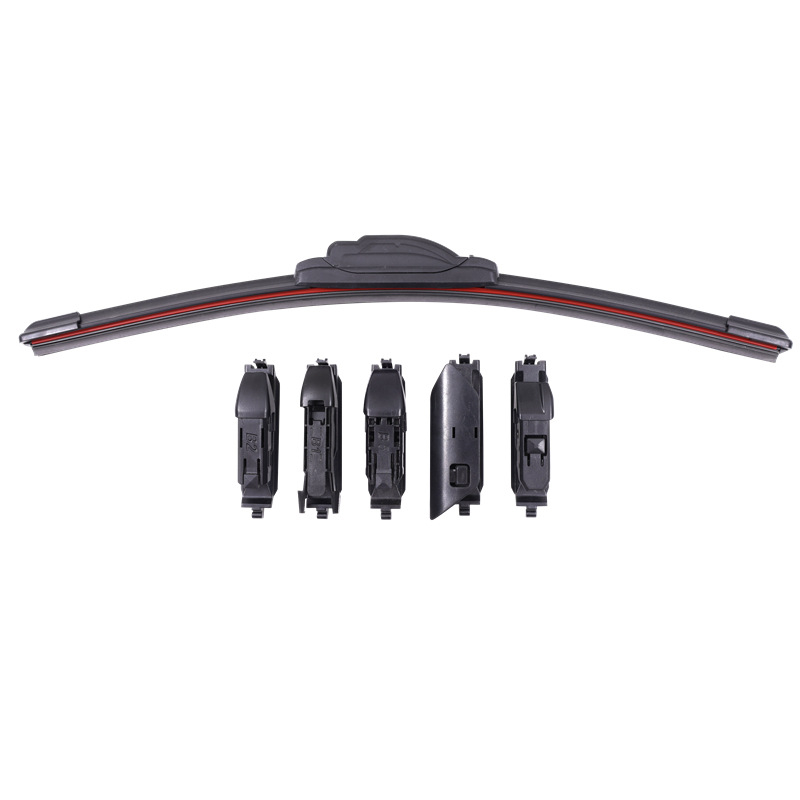 Automobiļu tīrītājs ar 6 slāņu līpojošu joslu, savienotāja adapters, komplektā 6 tīrītāji, saderīgs ar 99% modeļu, zīmols Vision