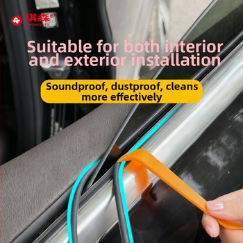 Șir etanș din cauciuc pentru spațiul dintre geamul mașinii, model Cxgex-12, grosime 6 mm, material burete