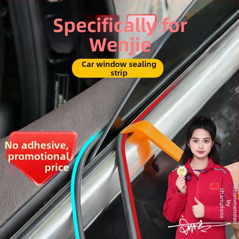 Etanșare din cauciuc pentru ferestrele auto, anti-scurgeri, împotriva prafului și izolare fonică (Model: 12.417589.3; Brand: Qingheqisen/qisen; Material: burete; Tip: bandă de etanșare pentru ferestre; Compatibil cu: ferestrele mașinii)