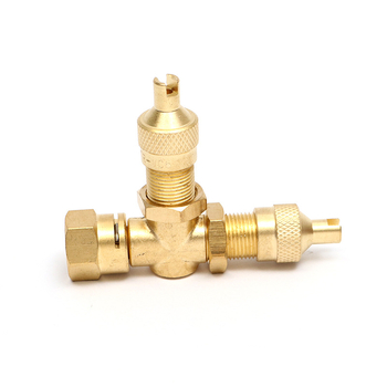 Βαλβίδα ελαστικού φορτηγού, χαλκός, ενσωματωμένη τριών κατευθύνσεων βαλβίδα, στερέωση με βίδα