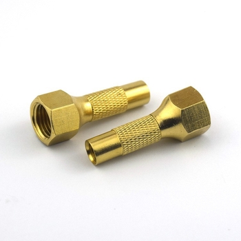 Βαλβίδα ελαστικών από χαλκό με βιδωτή κεφαλή, μεγάλη κοιλότητα πυρήνα, ακροφύσιο αέρα και προσαρμογέας μετρητή πίεσης