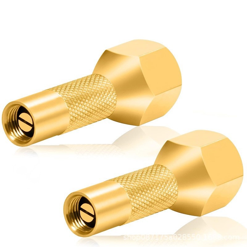 Βαλβίδα ελαστικών από χαλκό με βιδωτή κεφαλή, μεγάλη κοιλότητα πυρήνα, ακροφύσιο αέρα και προσαρμογέας μετρητή πίεσης