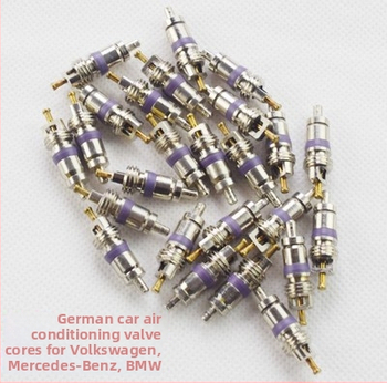 Tubeless ventil pre Mercedes-Benz, BMW Sagitar, Magotan a Ford – guma, veľká dutina jadra, francúzsky závit, skrutkovacie uchytenie