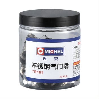 Mike βαλβίδα χωρίς αέρα για αυτοκίνητα, από ανοξείδωτο χάλυβα, βιδωτή σύνδεση, κοινή θαλάμη πυρήνα, συμβατή με ελαστικά αυτοκινήτων χωρίς αέρα