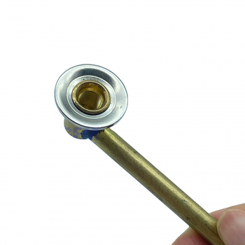 KAISEM V3-03-4 séria meďný ventil na pneumatiky, veľká dutina jadra, talianska ústie, lisovaný spôsob montáže