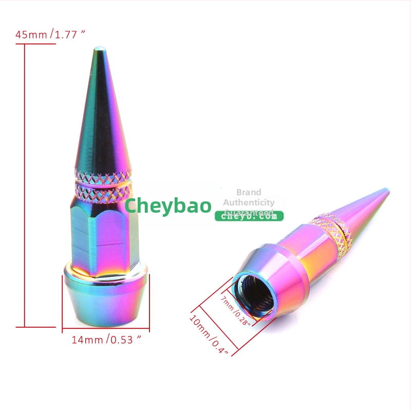 DTOUCH Meďový Tire Valve na auto, skrutkovanie, britský závit, univerzálny