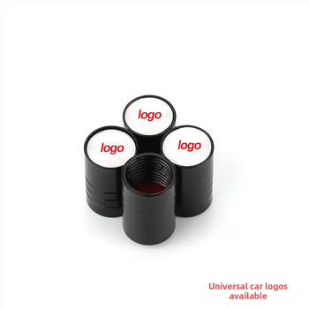 Bezdūšu riepu ventīla vāciņš ar logotipu, vara materiāls, pagarināts ventīla kodols