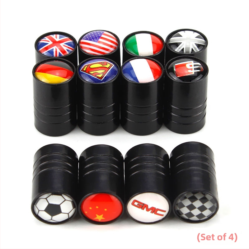 Bezdūšu riepu ventīla vāciņš ar logotipu, vara materiāls, pagarināts ventīla kodols