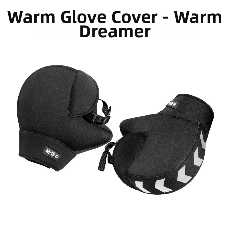 Калъфи за кормило на мотоциклета, универсални, зимно удебелени с поларен флийс и SBR дайвинг плат, светлоотразяващи