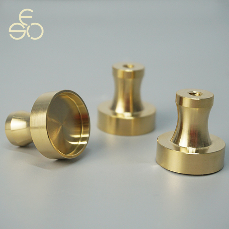 Μπρούντζινη βάση λαβής για συρτάρια — στυλ Light Luxury, κατεργασία CNC, μοντέλο AX50HB-22, Fu Shengda-Aozun