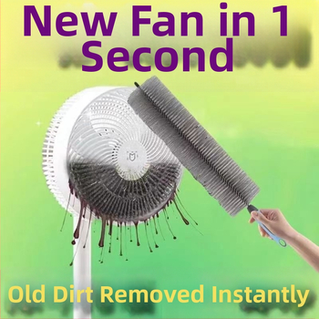 Четка за прах с гъвкава дръжка — пластмасова конструкция, многофункционална за почистване на фуги и прах