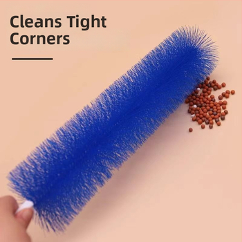 Четка за прах с гъвкава дръжка — пластмасова конструкция, многофункционална за почистване на фуги и прах