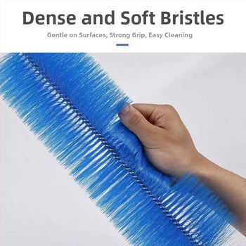 Четка за прах с гъвкава дръжка — пластмасова конструкция, многофункционална за почистване на фуги и прах