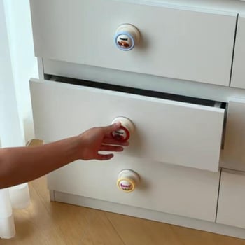 Χειρολαβή πόρτας με βεντούζα για ντουλάπες, ντουλάπια και συρόμενες γυάλινες πόρτες - ABS, Μοντέρνο μινιμαλιστικό στυλ, Μοντέλο 111