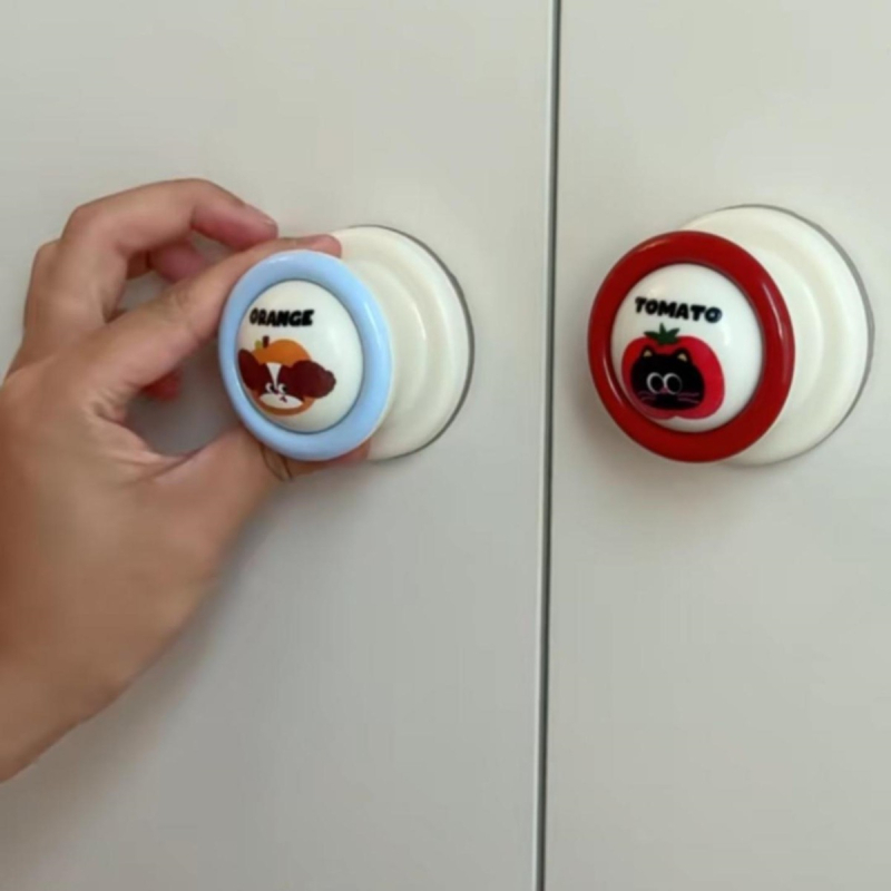 Χειρολαβή πόρτας με βεντούζα για ντουλάπες, ντουλάπια και συρόμενες γυάλινες πόρτες - ABS, Μοντέρνο μινιμαλιστικό στυλ, Μοντέλο 111