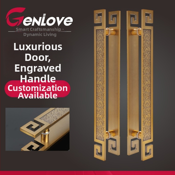 Λαβή πόρτας - αλουμινένια, ηλεκτροπλατίζηση, μοντέλο Wx-dls627, επιφανειακή εγκατάσταση (πόρτα εισόδου)