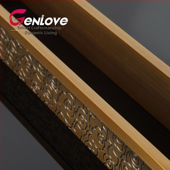 Λαβή πόρτας - αλουμινένια, ηλεκτροπλατίζηση, μοντέλο Wx-dls627, επιφανειακή εγκατάσταση (πόρτα εισόδου)