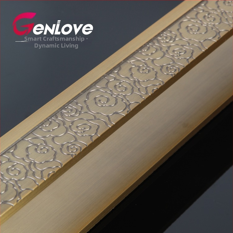 Λαβή πόρτας - αλουμινένια, ηλεκτροπλατίζηση, μοντέλο Wx-dls627, επιφανειακή εγκατάσταση (πόρτα εισόδου)