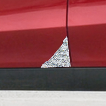 Анти-колизионни диамантени стикери за ъгъла на автомобилната врата – диамантен материал, триъгълен модел, общо предназначение