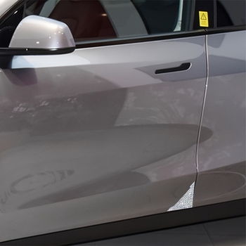 Анти-колизионни диамантени стикери за ъгъла на автомобилната врата – диамантен материал, триъгълен модел, общо предназначение