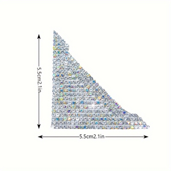 Анти-колизионни диамантени стикери за ъгъла на автомобилната врата – диамантен материал, триъгълен модел, общо предназначение