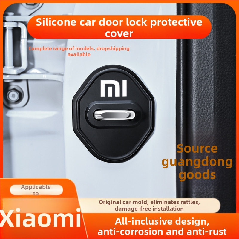 Silikónový tlmiaci kryt zámku dverí pre Xiaomi Su7/Yu7, model 001, prispôsobiteľný