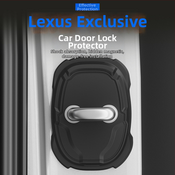 Silikónová ochranná podložka k zámku dverí Lexus, tlmiaca proti kolíziám pás s ochranou, univerzálna kompatibilita so všetkými modelmi