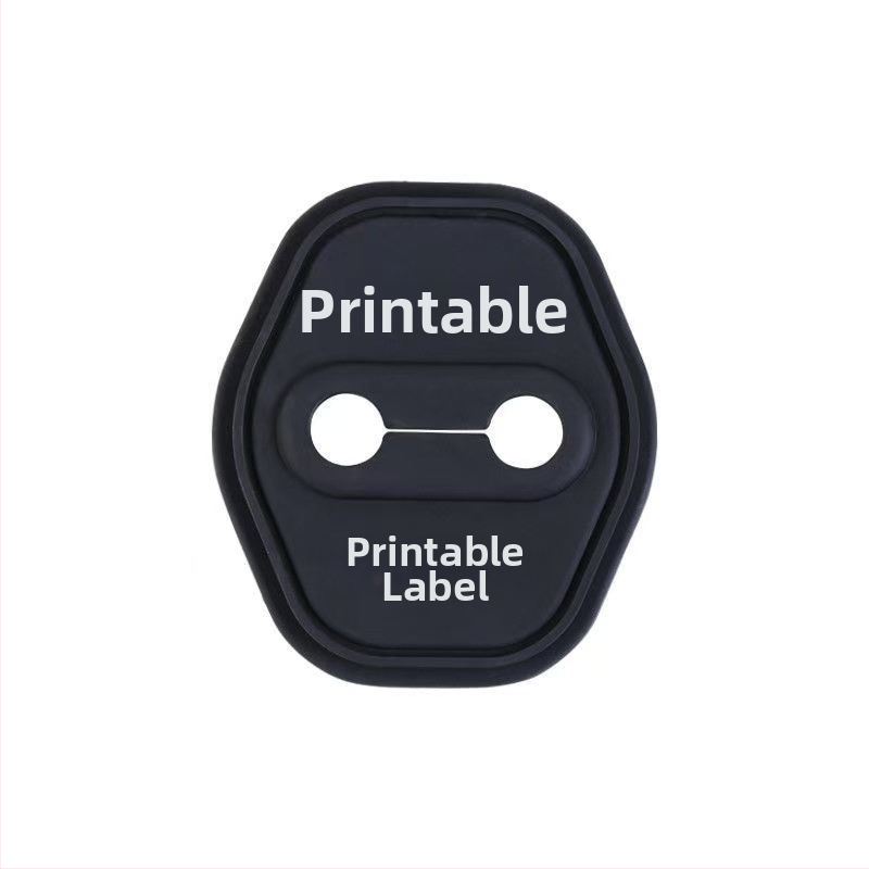 Silikona automašīnas gaisa spilvena vibrāciju slāpējošā plāksne, universāls modelis, atvērums šūpošanās veidā, divpusējā līmes lente, centra atveres attālums 1,5 cm