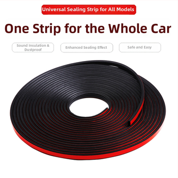 Automobiļu B-tipa skaņas izolācijas blīve priekšējām un aizmugurējām durvīm – putekļu un ūdens izturīga gumijas blīve, trokšņa samazināšana; izturība pret novecošanu, UV, ozonu un skābes/alkaliju iedarbību.