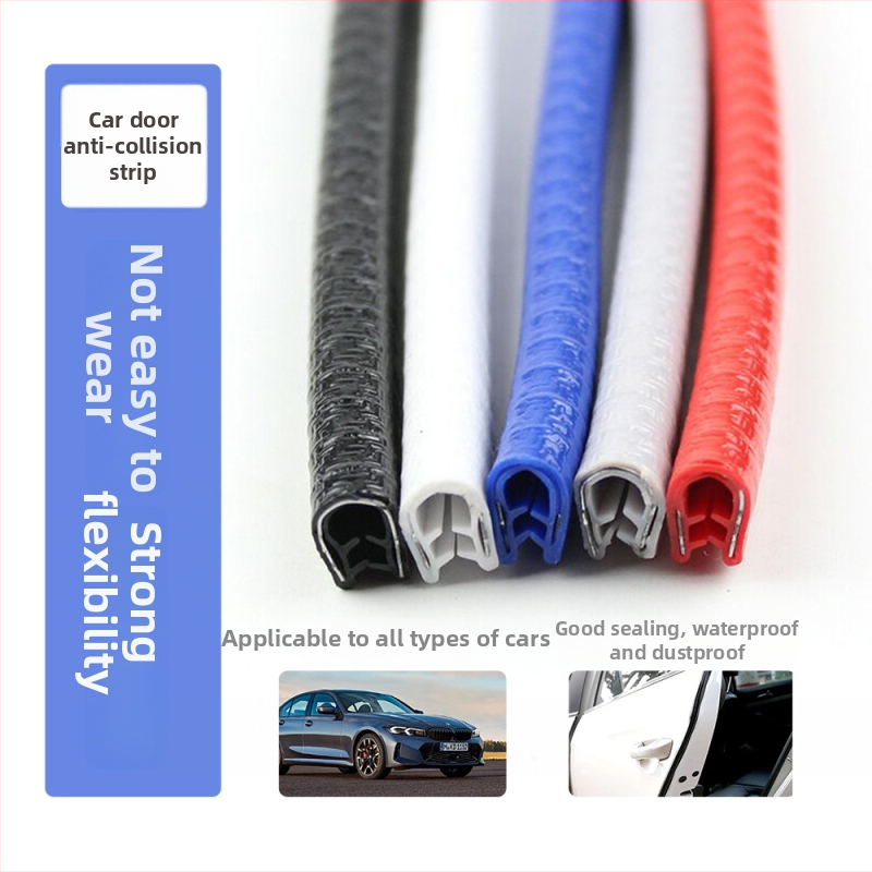 Bandă de protecție pentru ușa automobilului, din cauciuc, universală, lungime 1.0 m
