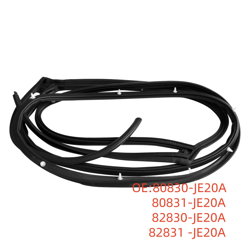 Bandă de etanșare a ușii pentru Nissan Qashqai 2008–2014, cauciuc, anti-coliziune și izolare fonică, compatibilă cu modelele 80830-je20a, 80831-je20a, 82830-je20a, 82-je20a