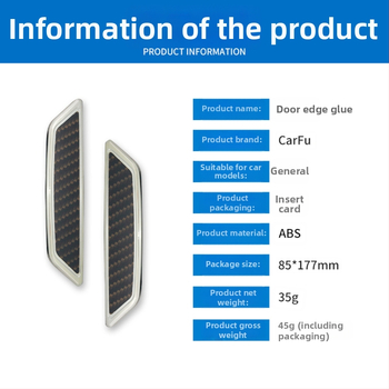 AC-724 ABS ütközésgátló ajtócsík, univerzális illeszkedés, vastagított kialakítás, védő párna, testreszabás elérhető