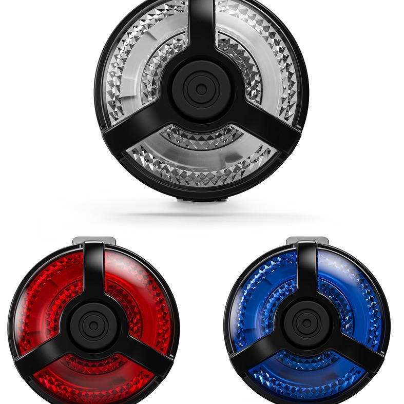 Lumină spate pentru bicicletă Hissuke, încărcare USB, iluminare puternică, lumină de frână pentru biciclete de munte