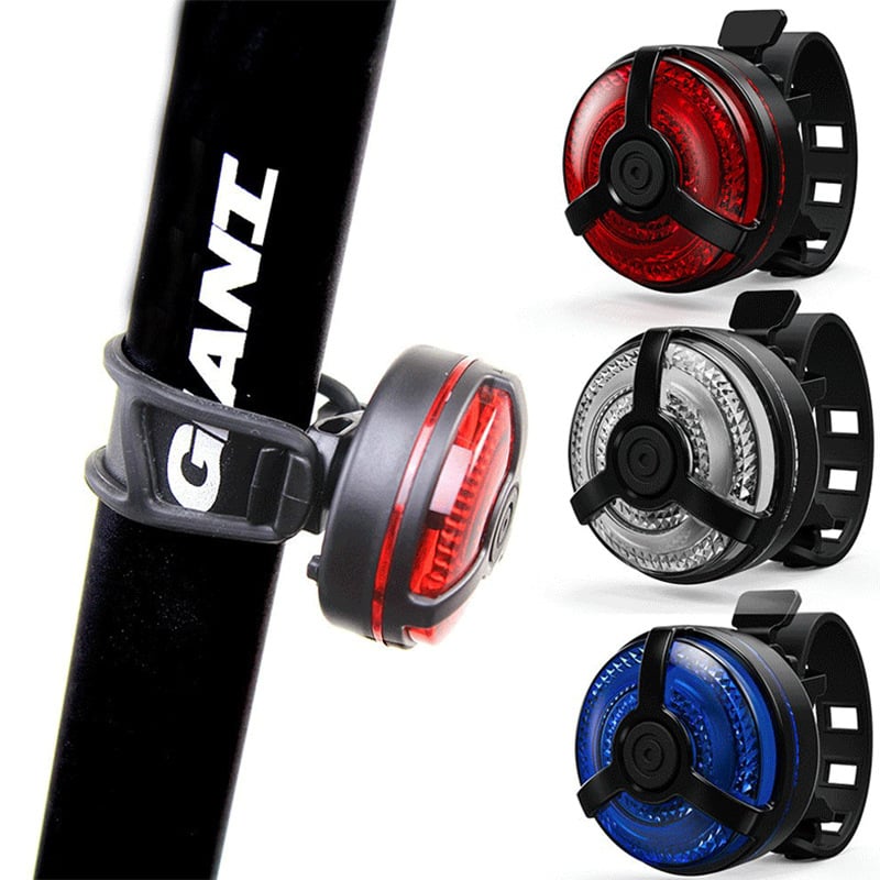 Lumină spate pentru bicicletă Hissuke, încărcare USB, iluminare puternică, lumină de frână pentru biciclete de munte