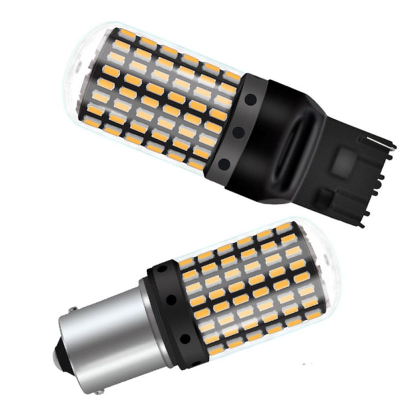 Автомобилен LED индикатор за завиване и спирачка, модел 7440 144SMD, 3014 SMD, 12-24V, 30W, 3000-6000K