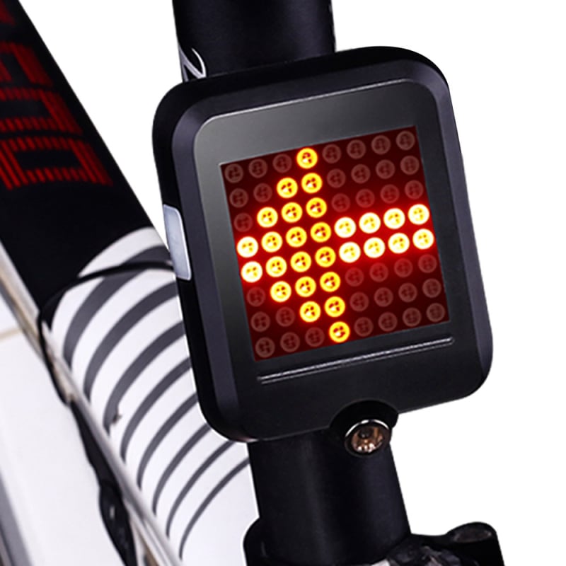 Lumină pentru bicicletă cu încărcare USB, lumină inteligentă pentru direcție și frână, baterie 1200mAh, AQY/Ann Rider