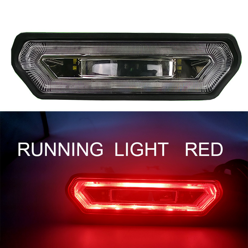 LED задно светло за Wrangler/Jeep/ATV/UTV, 50W алуминиев корпус, модел FD-ENNEKN069, висок стоп сигнал със строб и светлина за обратно движение