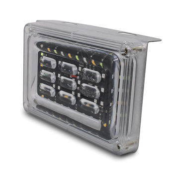 LED строб-светлина за камион - водоустойчива, с висока яркост, предупредителна задно-спирачна светлина за камиони и ремаркета, 24V