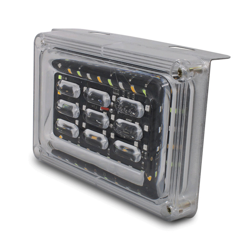 LED строб-светлина за камион - водоустойчива, с висока яркост, предупредителна задно-спирачна светлина за камиони и ремаркета, 24V