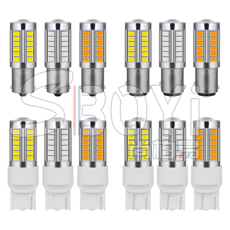 LED стоп светлина за автомобил 1156/1157 T20, 33SMD, 12V, 3W, LED 5630/5730