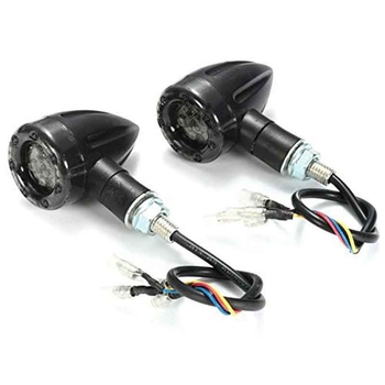 Indicator LED pentru motocicletă, stil Harley, cu lumina de frână și lumina de zi, 13 LED-uri, model zy1102, 12V, potrivit universal