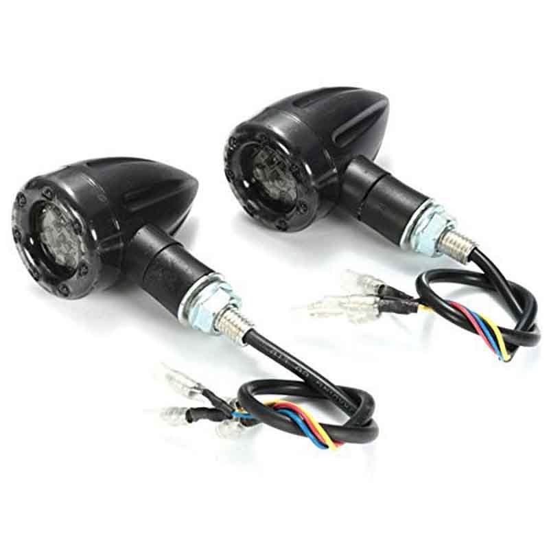 Indicator LED pentru motocicletă, stil Harley, cu lumina de frână și lumina de zi, 13 LED-uri, model zy1102, 12V, potrivit universal
